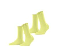 ESPRIT Basic Pure Multipack W So coton unies 2 paires, Chaussettes Femme, Jaune Daffodil 1253, 35-38