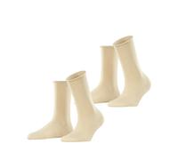 ESPRIT Basic Pure Multipack W So coton unies lot de 2 paires, Chaussettes Femme, Beige Cream 4011, 39-42