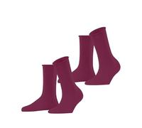 ESPRIT Basic Pure Multipack W So coton unies lot de 2 paires, Chaussettes Femme, Rose Pink Berry 8544, 39-42