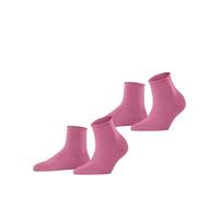 ESPRIT Basic Pure Multipack W Sso coton unies 2 paires, Chaussettes Femme, Rose Candy 8921, 39-42