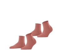 ESPRIT Basic Pure Multipack W Sso coton unies 2 paires, Chaussettes Femme, Rose Peach 8796, 39-42