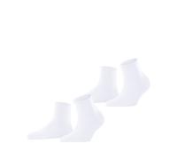 ESPRIT Basic Pure Multipack W Sso coton unies lot de 2 paires, Chaussettes Femme, Blanc White 2000, 35-38