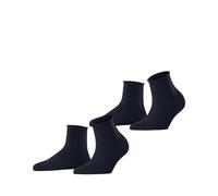 ESPRIT Basic Pure Multipack W Sso coton unies lot de 2 paires, Chaussettes Femme, Bleu Space Blue 6116, 35-38