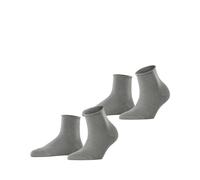 ESPRIT Basic Pure Multipack W Sso coton unies lot de 2 paires, Chaussettes Femme, Gris Light Grey 3400, 39-42