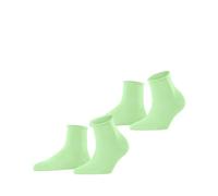 ESPRIT Basic Pure Multipack W Sso coton unies lot de 2 paires, Chaussettes Femme, Vert After Eight 7134, 39-42