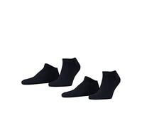 Esprit Chaussettes basses homme Basic Uni Multipack - coton uni - lot de 2 paires Bleu marine 39-42