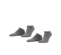 Esprit Chaussettes basses Homme Basic Uni Multipack coton 2 paires Gris Light Grey Melange 39-42