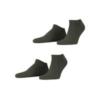 ESPRIT Basic Uni Multipack M Sn coton unies 2 paires, Chaussettes basses Homme, Vert Thyme 7821, 43-46