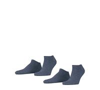 ESPRIT Basic Uni Multipack M Sn coton unies lot de 2 paires, Chaussettes basses Homme, Bleu Light Denim 6660, 43-46