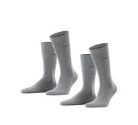 ESPRIT Basic Uni Multipack M So coton unies lot de 2 paires, Chaussettes Homme, Gris Light Grey Melange 3390, 47-50