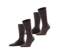 ESPRIT Basic Uni Multipack M So coton unies lot de 2 paires, Chaussettes Homme, Marron Dark Brown 5230, 39-42