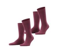 ESPRIT Basic Uni Multipack M So coton unies lot de 2 paires, Chaussettes Homme, Rouge Shadow Red 8138, 39-42