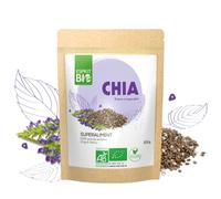 ESPRIT BIO - Graines de Chia Bio - Superaliment - Omega-3 - en Topping - 100 pourcent Bio et Vegan - Noir - 200 g (Lot de 1)
