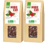 Esprit Bio - Hibiscus Bio A Infuser - Vrac - 100g - Contibue A Une Bonne Circulation Sanguine (Lot de 2)