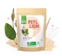 ESPRIT BIO Psyllium, Poudre Brute - Riches en Fibres - Transit - 150g | Soutient des Fonctions Digestives Normales, Régulation du Transit, Soutien de la Santé Métabolique, Origine Inde