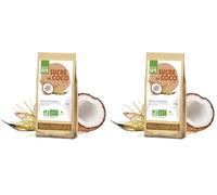 ESPRIT BIO - SUCRE DE COCO 200g - Non Raffiné - Riche en Potassium - Pouvoir Sucrant Normal - 100% et Vegan (Lot de 2)
