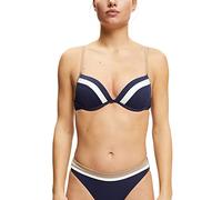ESPRIT Tayrona Beach RCS Pad.Plunge Bikini, Bleu Marine, C Femme