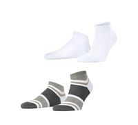 ESPRIT Bold Stripes Multipack M Sn coton fantaisie 2 paires, Chaussettes basses Homme, Blanc White 2000, 43-46