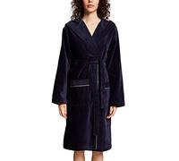 Esprit - Box - Peignoir unisexe à capuche - En velours éponge - Bleu marine - Taille S
