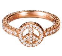 Esprit - Brilliance Peace Rose - Bague - Femme - Argent 925/1000 3.5 gr - Cristal - Oxyde de Zirconium Blanc