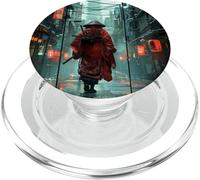 Esprit Bushido Japonais en Samurai Retro Vaporwave Cyberpunk PopSockets PopGrip pour MagSafe