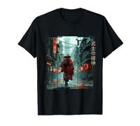 Esprit Bushido japonais en Samurai retro vaporwave Cyberpunk T-Shirt