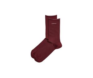 ESPRIT Chaussettes bourgogne / blanc, Taille 39-42
