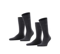 Esprit Chaussettes homme Basic Uni Multipack M coton unies, lot de 2 paires, Noir Black 3000 43-46
