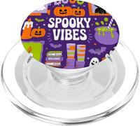 Esprit Coquette Halloween Jack O'Lantern Boo Crew PopSockets PopGrip pour MagSafe