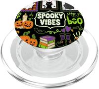 Esprit Coquette Halloween Jack O'Lantern Boo Crew PopSockets PopGrip pour MagSafe