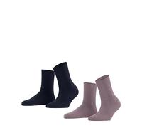 ESPRIT Cosy Rib 2-Pack W SO coton laine unies lot de 2 paires, Chaussettes Femme, Multicolore (Sortiment 0020), 35-38