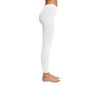 ESPRIT Cotton W Le opaques unis 1 paire, Leggings Femme, Blanc White 2000, 42-44