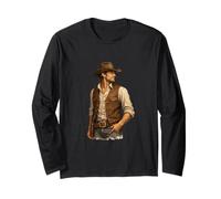Esprit Cowboy Occidental, Style Vintage et frontalier Manche Longue