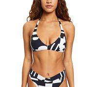 ESPRIT Cube Beach Pad.Dos Nu Bikini, Opaque, Noir, D Femme