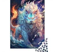 Esprit de Lion Mythique 1000 Pièces Carton Robuste Puzzle De Bricolage Collecteurs Défi du Jeu Éducatif Entraînement du Cerveau Belle Décoration 70x50cm/1000pcs