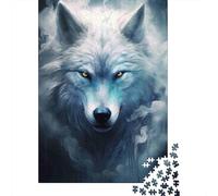 Esprit de Loup Blanc Puzzle 1000 Pièces Adultes Animaux Puzzles 1000 Pièce Peinture Art Décor À La Maison 52x38cm/1000pcs