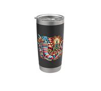 Esprit de Noël américain Culture graphique - S28 Gobelet isotherme en acier inoxydable double paroi