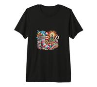 Esprit de Noël américain Culture Graphique - S28 T-Shirt Haut de Gamme