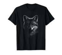 Esprit de Renard Portrait d'un Animal de la forêt Sauvage Sombre T-Shirt
