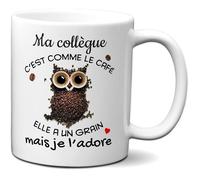Esprit Des Anges TasseMug Ma Collègue c& 39 est comme le Café Idée Cadeau Entreprise Amie Travail Nouveau Job Blanc. bla COUPE