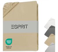 Esprit Drap Housse 160 x 200 Coton Vert - Drap-Housse 140x190 Bonnet 30 - Housse de Couette 140x200 pour Matelas jusqu'à 30cm - certifié Oeko-Tex - Linge de Lit pour Maison - Doux et Confortable