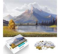 Esprit du lac ensoleillé Puzzles pour Adolescents 1000 pièces Jouets de Jeu stimulants Renforcer l'amour Entre Les Couples 38x26cm