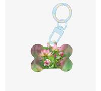 Esprit du Lotus Décoration en acrylique en forme d'os de chien, porte-clés pour les vacances pour les amoureux des animaux de compagnie, cadeau pour chiens