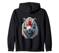 Esprit du Tigre Japonais - Art de la Faune du Soleil Levant Sweat à Capuche