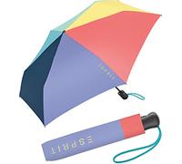 Esprit Easymatic Slimline FJ 2022 Parapluie de poche automatique, Combinaison multicolore, 98 cm, Parapluie de poche