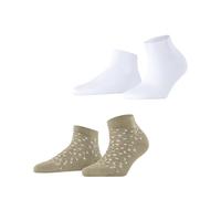 ESPRIT Eclipse Dots Multipack W Sn coton fantaisie 2 paires, Chaussettes Femme, Multicolore Sand Melange White 0040, 39-42