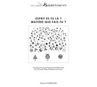 Esprit es-tu là ? Matière que fais-tu ? - Collectif - Numerilivre Eds - broché - Essai