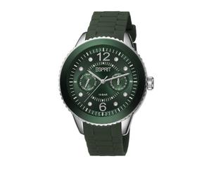 Esprit - ES105332018 - Montre Femme - Quartz Analogique - Cadran Vert - Bracelet Silicone Vert