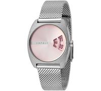 Esprit ES1L036M0055 Disc Pink Silver Mesh Montre dame en acier inoxydable Argent