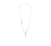 Esprit ESNL00422280 Collier Pendentif Bijoux pour femme en acier inoxydable bicolore rose et oxyde de zirconium Blanc 80 cm